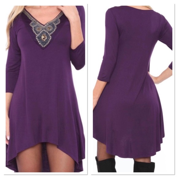 Tops - EMBROIDERED TUNIC TOP/DRESS